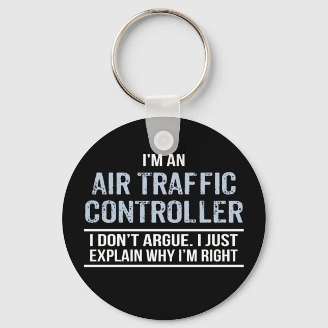 Air Traffic Controller Humour Keychain (Front)