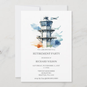 Air Traffic Controller Retirement Party Invitation