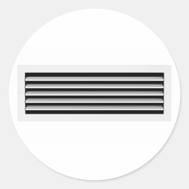 Air vent classic round sticker (Front)