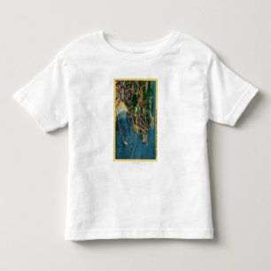 Air View of Monterey and Presido Toddler T-shirt