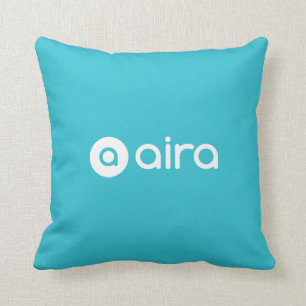 Aira Logo Throw Pillow