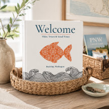 Airbnb Coastal Welcome 3 Ring Binder