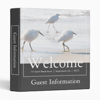 Airbnb Vacation Rental Beach Photo 3 Ring Binder