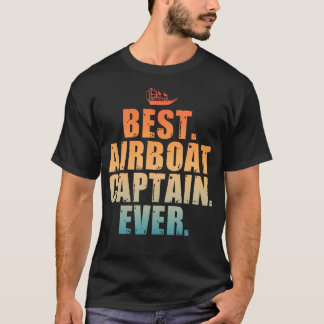 Airboat Art For Men Women Air Boat Captain Airboat T-Shirt