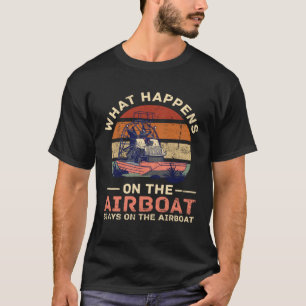 Airboat Fanboat Rc Hydroplane Racing Swamp Boat Ri T-Shirt