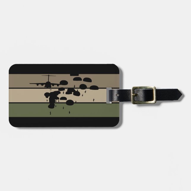 Airborne Jump Luggage Tag (Front Horizontal)