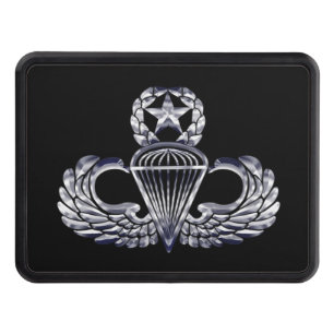 Airborne Jump Master Wings Trailer Hitch Cover