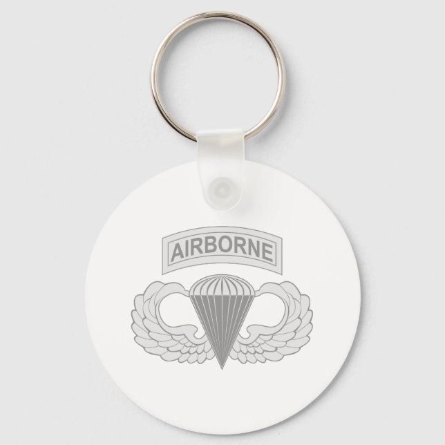 Airborne Jump Wings Keychain (Front)