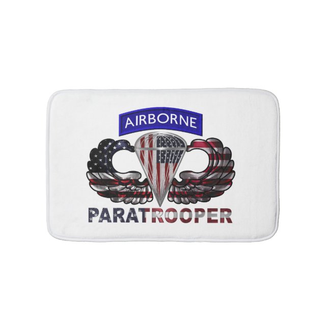 Airborne Paratrooper  Bath Mat (Front)