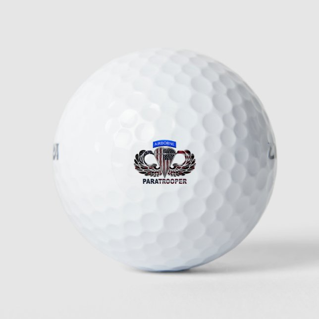Airborne Paratrooper Golf Balls (Front)