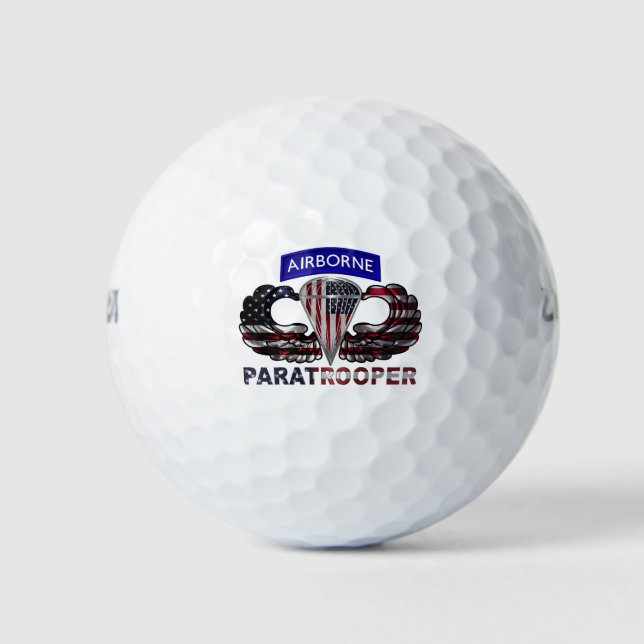 AIRBORNE PARATROOPER GOLF BALLS (Front)
