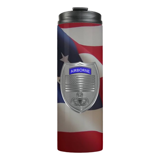 Airborne Paratrooper  Thermal Tumbler (Front)