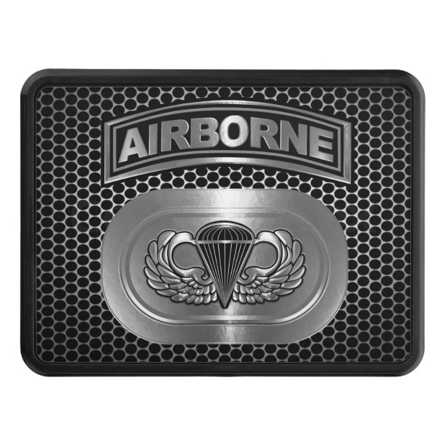 Airborne Paratrooper  Trailer Hitch Cover (Front)