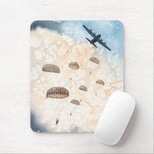 Airborne Paratroopers Jump Mouse Pad