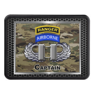 Airborne Ranger Captain Trailer Hitch Cover