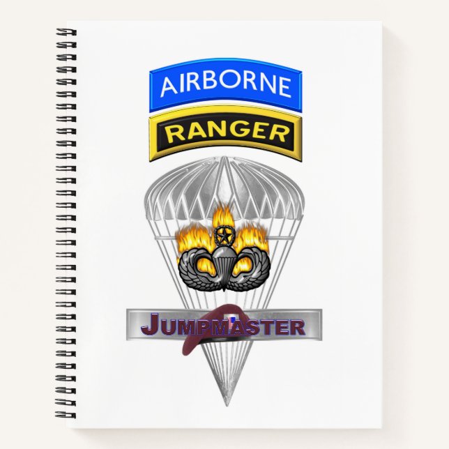 Airborne Ranger Jumpmaster Commemorative Notebook (Front)