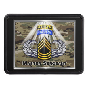Airborne Ranger Master Sergeant Trailer Hitch Cover