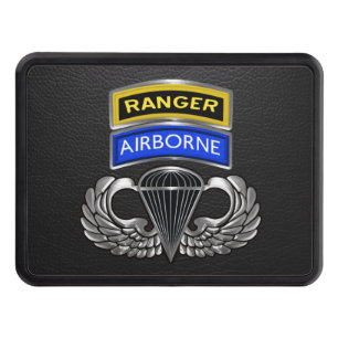 Airborne Ranger Paratrooper Trailer Hitch Cover