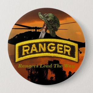 Airborne Rangers Veterans Vets LRRP 4 Inch Round Button