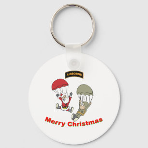 Airborne Santa II Light T-Shirt Keychain