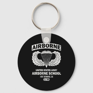 Airborne School Fort Benning Est 1940 Paratrooper Keychain