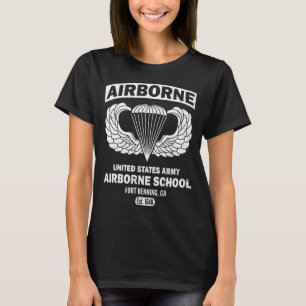 Airborne School Fort Benning Est 1940 Paratrooper T-Shirt