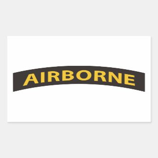 Airborne Tab Black/Gold Sticker