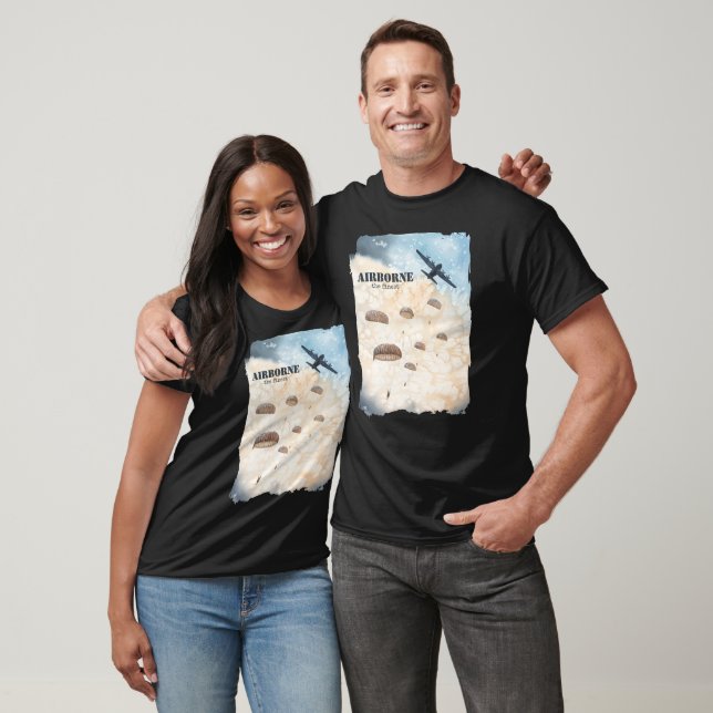 Airborne The Finest Paratroopers Jump Customizable T-Shirt (Unisex)