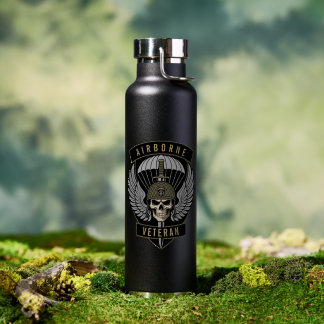 Airborne Veteran Elite Paratrooper Water Bottle