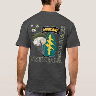 Airborne Veteran - Special Forces T-Shirt (2 sided