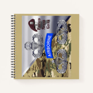 Airborne Wings – Earned Never Given Notebook