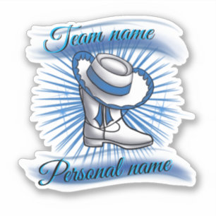 Airbrush Drill Team customizable sticker