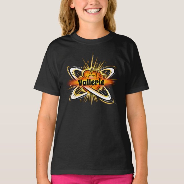 Airbrush nom personnalisé T-Shirt (Devant)