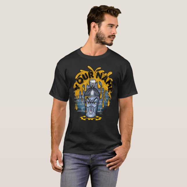 Airbrush personnalisé graffiti bombe T-shirt (Devant entier)