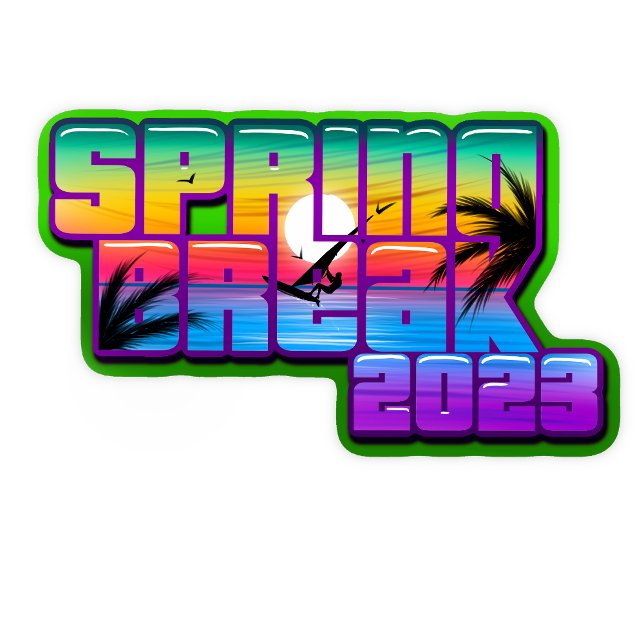 Airbrush Spring Break T-Shirt (Creator Uploaded)
