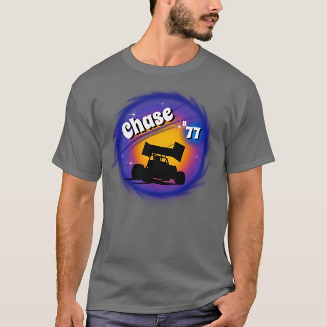 Airbrush sprint car  personalized Shirt (Front)