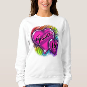 Airbrush Sweet 16 personalized T-Shirt Sweatshirt