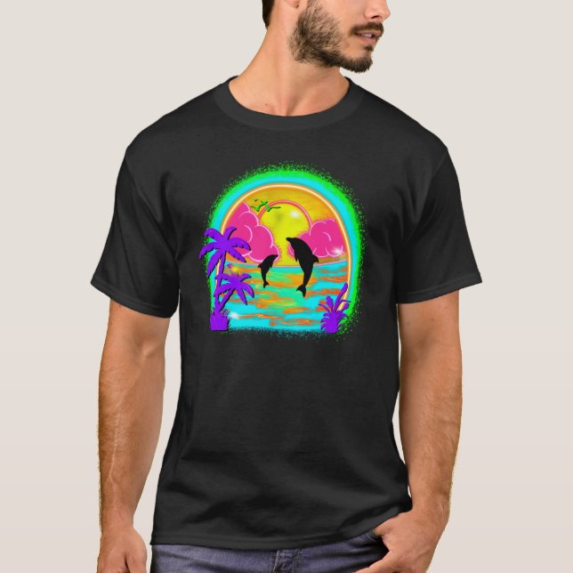 Airbrush Tropical Beach Shirt t-shirt (Front)