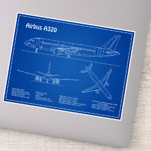 Airbus A320 - Airplane Blueprint Drawing Plans AD
