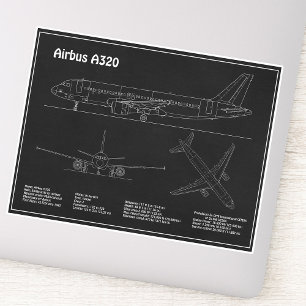 Airbus A320 - Airplane Blueprint Drawing Plans PD