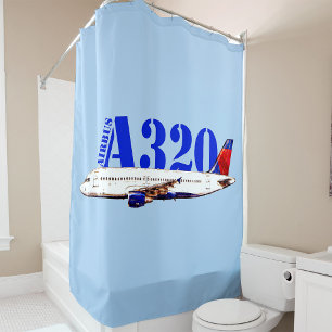 Airbus a320 Airplane Watercolor drawing