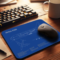 Airbus a380 - Airplane Blueprint Drawing Plans AD