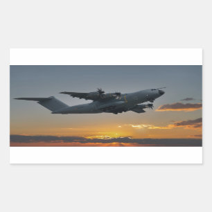Airbus A400M At Sunset Bath Towel Set Sticker