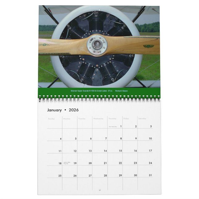 Aircraft / airplane engine Calendar  2015 (Jan 2026)