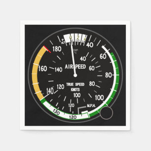 Aircraft Airspeed Indicator Flight Instrument Napkin