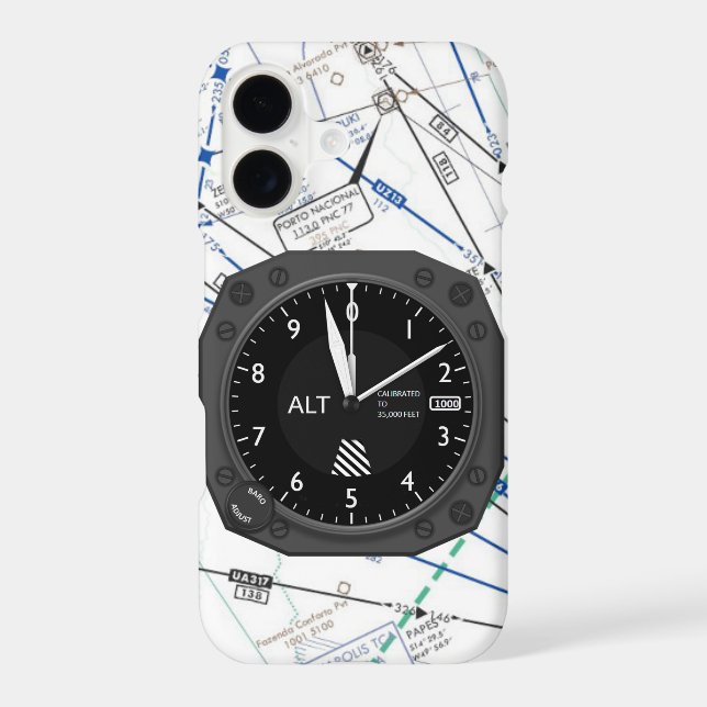 Aircraft Altimeter Sectional Map (Back)