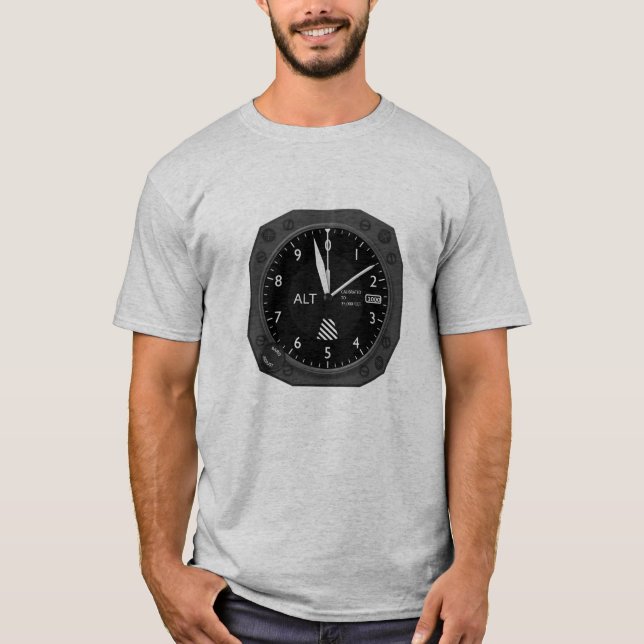 Aircraft Altimeter T-Shirt (Front)