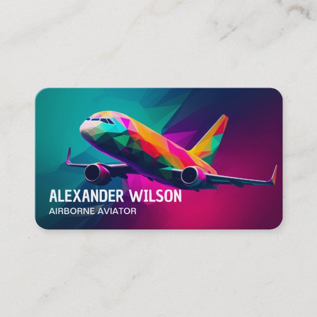 Aircraft Aviation Business Card (Front)