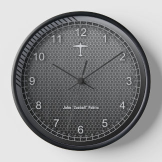 Aircraft Aviator Clock Metal