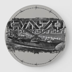 Aircraft carrier Carl Vinson Acrylic Wall Clock